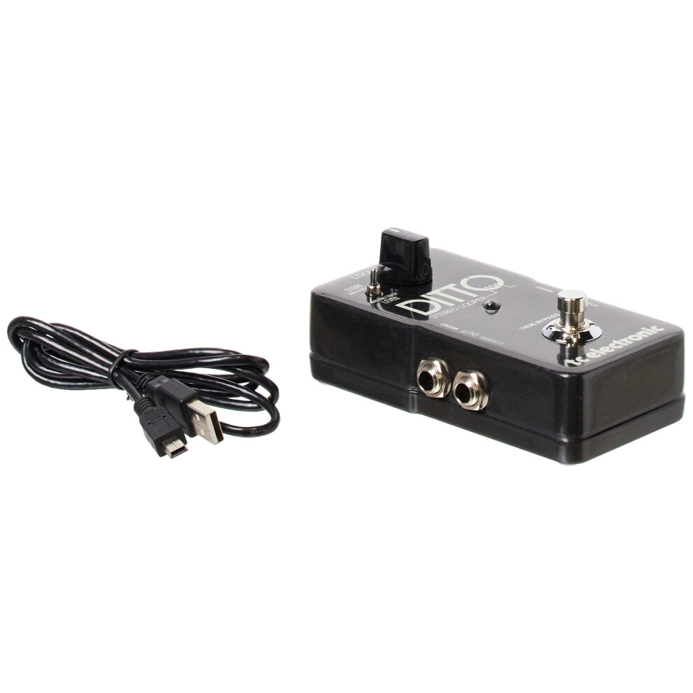 TC Electronic DITTO STEREO LOOPER Highly Intuitive Looper Pedal with Stereo I/O and Loop Import/Export