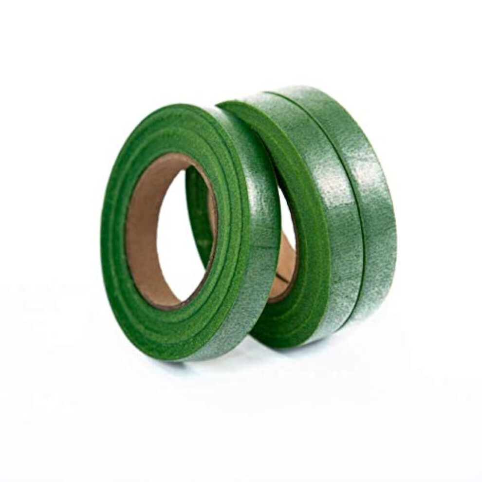 Kddom 3 Rollen Gr Ne Blumenb Nder Zum Umwickeln Von Blumenstr U En Und Stielen, Zubeh R F R Bastelprojekte (1,27 Cm Breit, 27,6 M/Rolle)-image