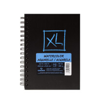 Canson XL Series Art Book, akvarelov    umeleck    papier strednej gram   e, bocn    dr   ten    v   zba, 48 listov, 5,5 x 8,5 palca
