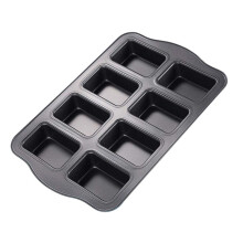 Twscvc Mini Loaf tepsi, 8 regu tapadsmentes muffin tepsi sznacl Brownie stoedny stoben stshez - szrke