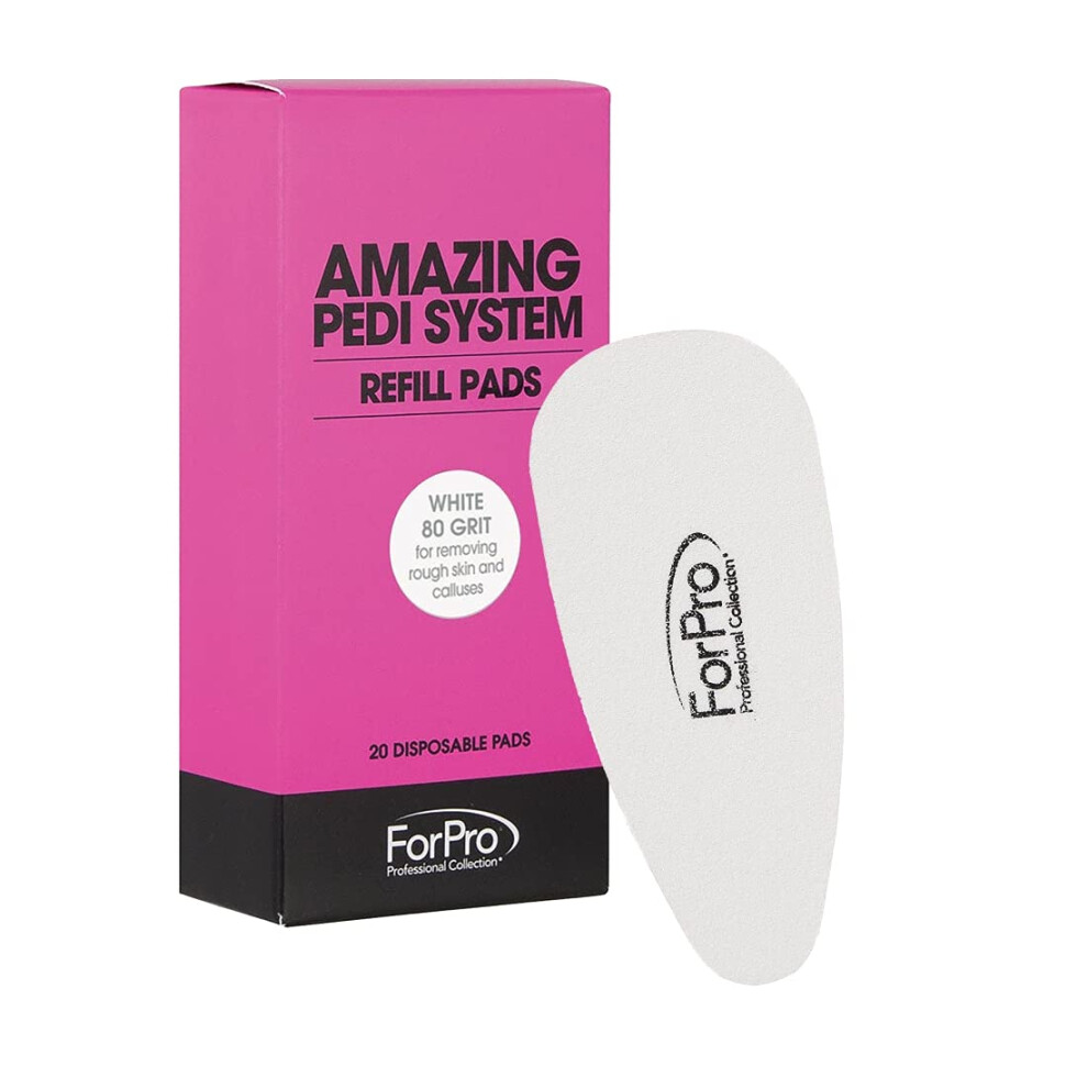 Para Profesionales Profesionales Forpro Amazing Pedi System Refill Strips White 80 Grit Pedicure File Refills 5 L X 2.5 W 20-Count