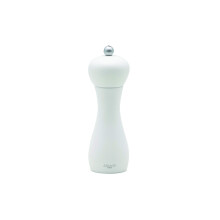 Bisetti Rimini 18 cm / 7 tum vit boktr Pepparkvarn med justerbar kolkvarn tillverkad i Italien