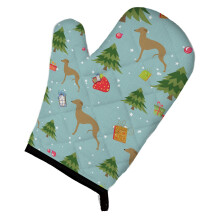 """"Caroline's Treasures BB4838OVMT Christmas Italian Greyhound Oven Mitt 12"""""""" by 8.5"""""""" Multicolor""""