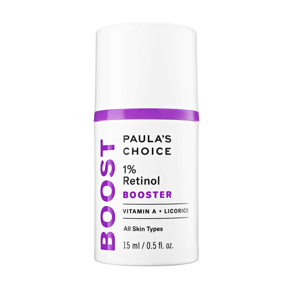 Paula's Choice BOOST 1% Retinol Booster  Vitamin A & Licorice Serum for Fine Lines & Wrinkles  0.5 Ounce