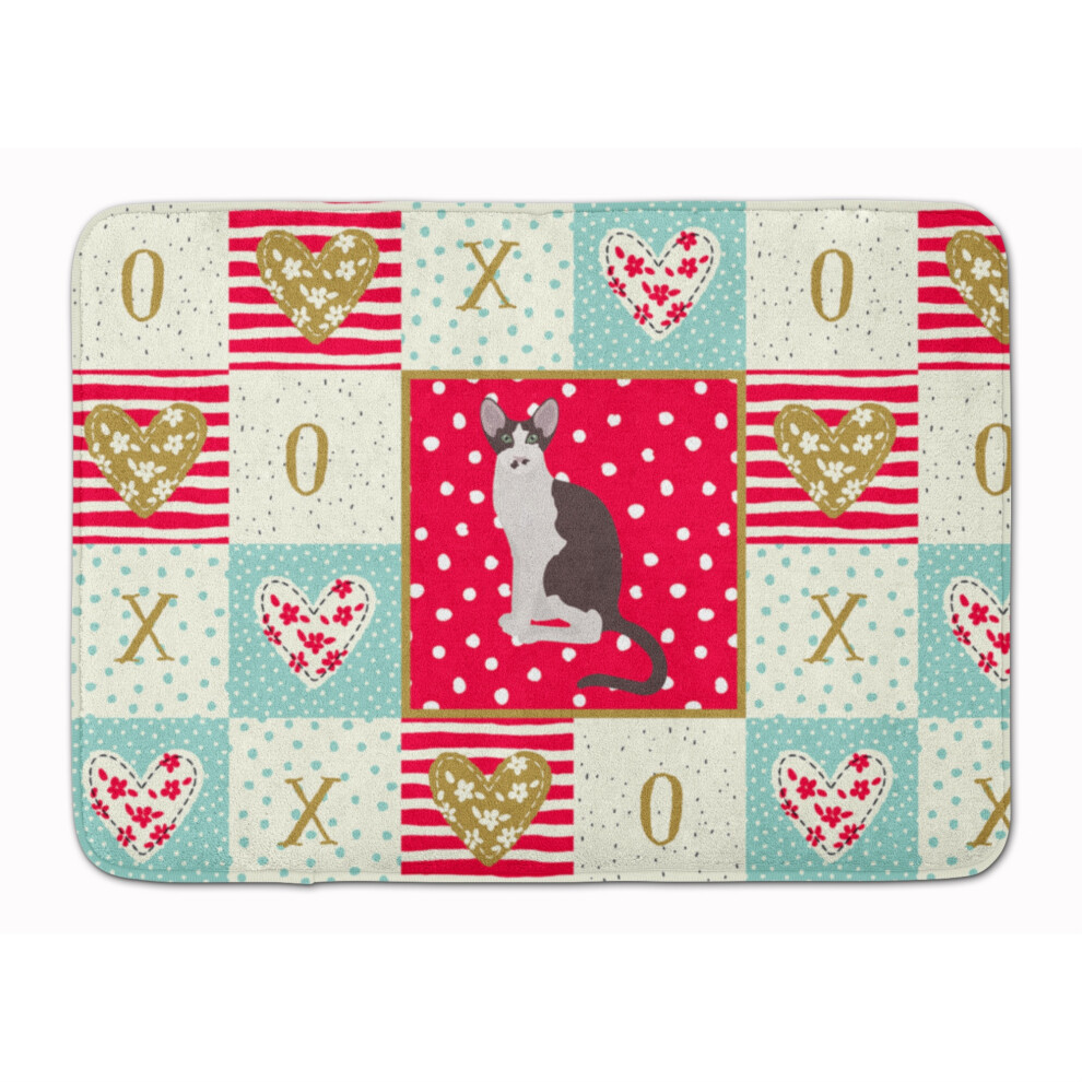 Tapis De Porte En Mousse M Moire De Forme Lavable En Machine Motif Chat Oriental Bicolore De Caroline's Treasures Multicolore-image