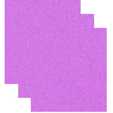 Siser Glitter Heat Transfer Vinyl HTV fr T-shirts 10 med 12 fot) 3 Precut Sheets (Neon Purple)