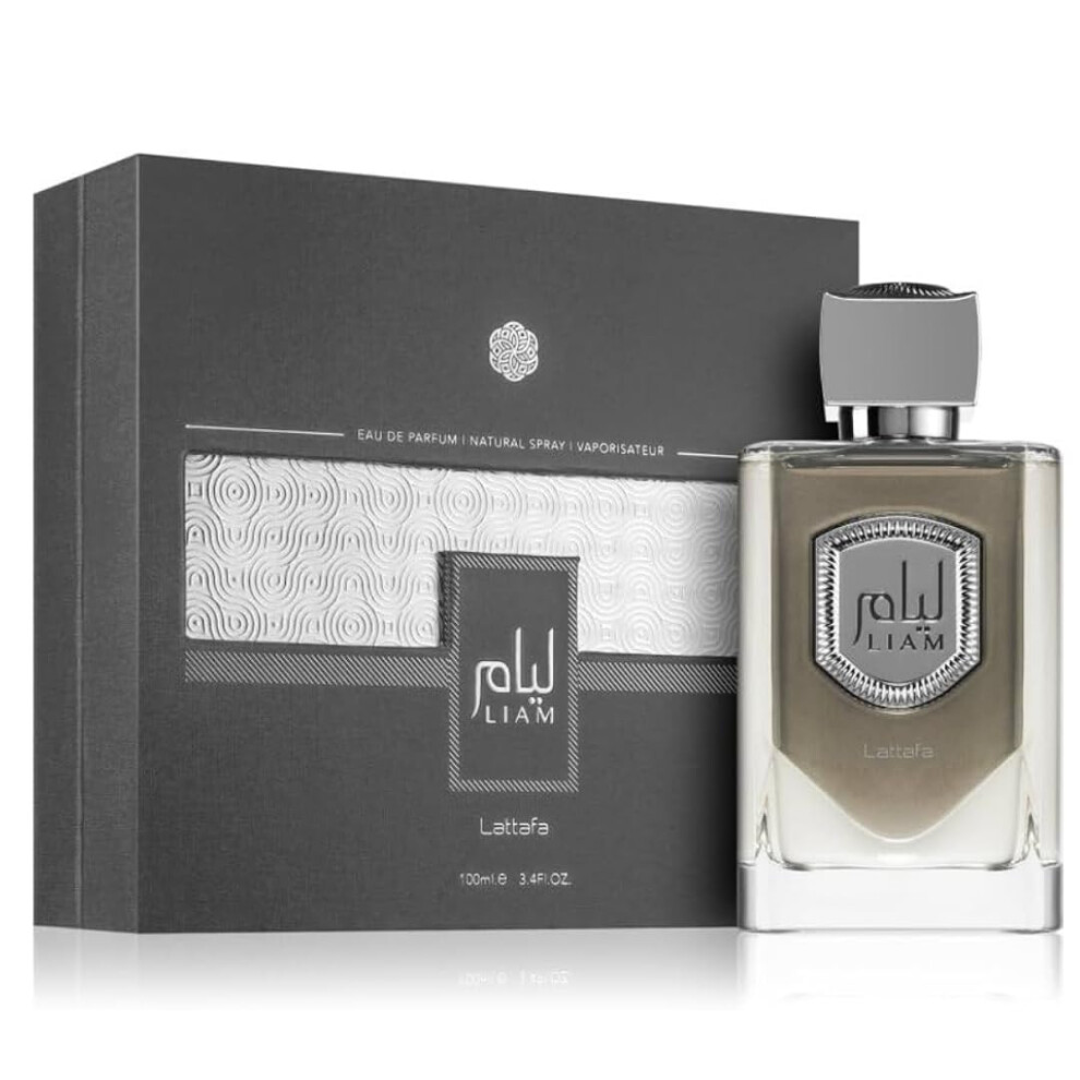 Lattafa Perfumes Liam Grey EDP Spray 100ML (3.4 OZ)  Refreshing and Aromatic Fragrances for Men & Women.