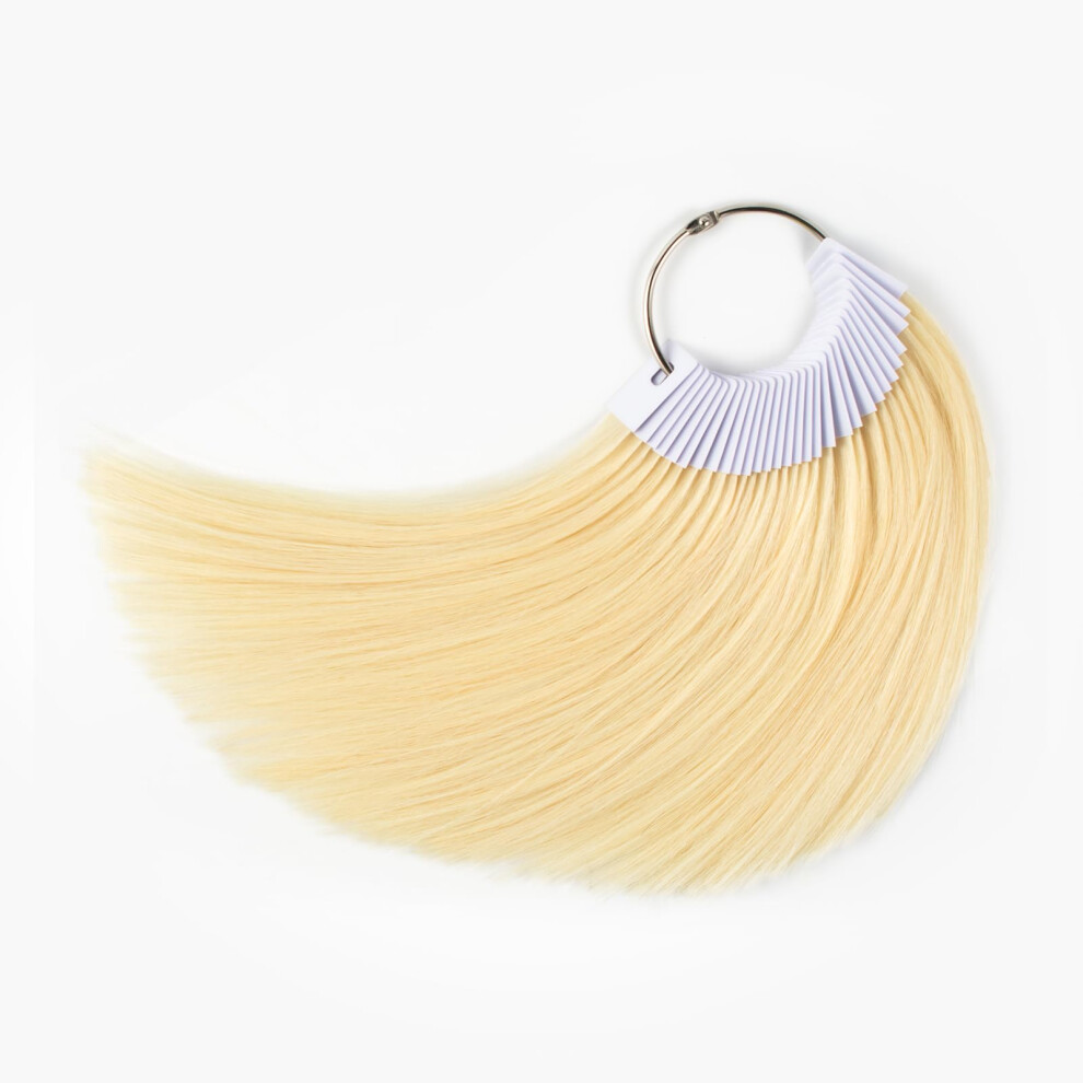 Bagues de coloration pour cheveux TOFAFA 100 % cheveux humains,    chantillons de coloration, 22,9 cm, blond clair