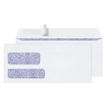Office Depot dobbeltvindue-konvolutter #10 (4 1/8in. x 9 1/2in.) White Clean Seal(TM) ?ske med 250 77139
