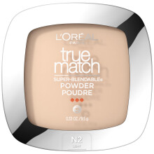 L'Oreal Paris True Match Super Blendable Oil Free Powder Foundation N2 Lys 0,33 oz emballage kan variere