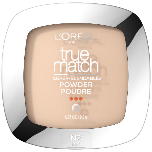 L'Oreal Paris True Match Super Blendable Puder Foundation, N2 Light, 0.33 oz, Verpackung kann variieren