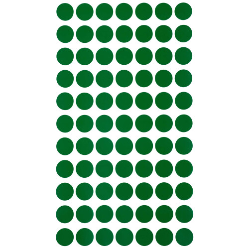 Royal Green Removable Adhesive 1.5cm - Green Color Coding Sticker 15mm ...