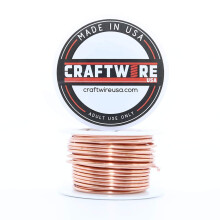 Craftwire USA umpipaljas kuparilanka pyre kirkas kuollut pehme 28 jalkaa 5OZ 14 gauge (valitse 10-30 ga.)