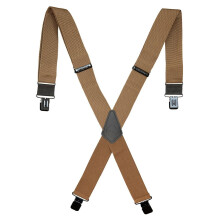 WOLVERINE Hosentr  ger f  r Herren Industrie-Hosentr  ger Made in USA aus Nylon und Leder Kastanie