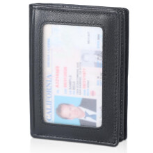 compalo RFID blokkol ellso zseb Minimalista vkony bor, ktfel hajthat pnztrca hitelkrtya tok tart azonost ablak