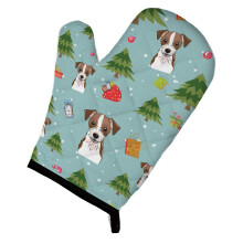""""Caroline's Treasures BB4991OVMT Christmas Jack Russell Terrier Oven Mitt 12"""""""" by 8.5"""""""" Multicolor""""