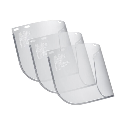Blue Eagle Faceshield Replacement Visors (FC48) | Clear | High Impact Extrusion-grade Polycarbonate | 3 PCS