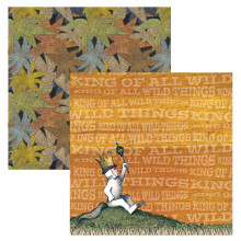 Paper House Productions P-2077E 12"""""""" Double Sided Scrapbook Papers  Where the Wild Things Are Max (15-Pack)