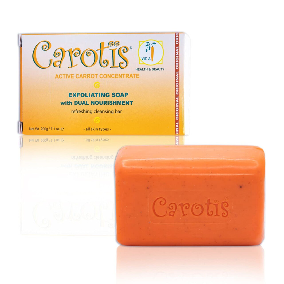 Carotis Exfoliating Soap 200G - Formulated To Restore Radiance And Eliminate Dead Skin Cells, With Vitamin A-image