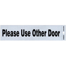5028413 USAR OTRA CALCOMAN?A PARA PUERTA 2X8"""""""""""""""" Calcoman?a Hillman English Silver ""No entrar"" 2"" alto x 8"" ancho (paquete de 6)