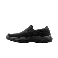P nske mokas ny Skechers Respected-Calum Goodyear Rubber Low Profile Leather Slip-On With Twin Gore, cierne, 12