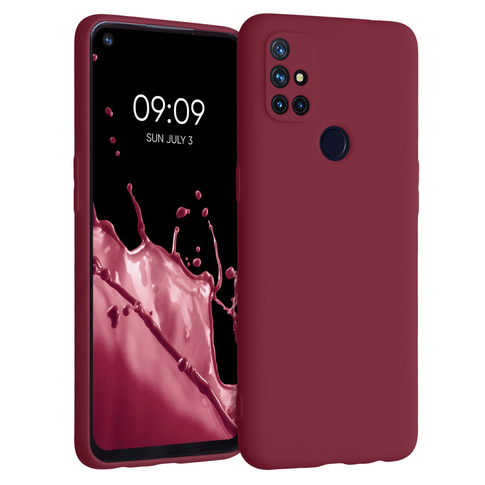 Kwmobile Case Compatible With Oneplus Nord N10 5G Case - Soft Slim Protective Tpu Silicone Cover - Tawny Red 4063004303108