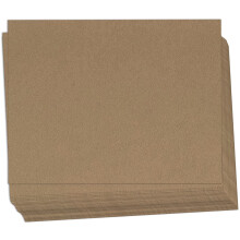 Cartes de papel Hamilco Brown Kraft Cardstock 4x6 """" Estoque de carto em branco grosso Peso pesado Capa de 100 lb - Pacote com 100