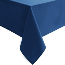 Hiasan k   nigsblaue Tischdecke, quadratisch     wasserdichte und waschbare Stofftischdecke f   r Kartentische, 137,2 x 137,2 cm