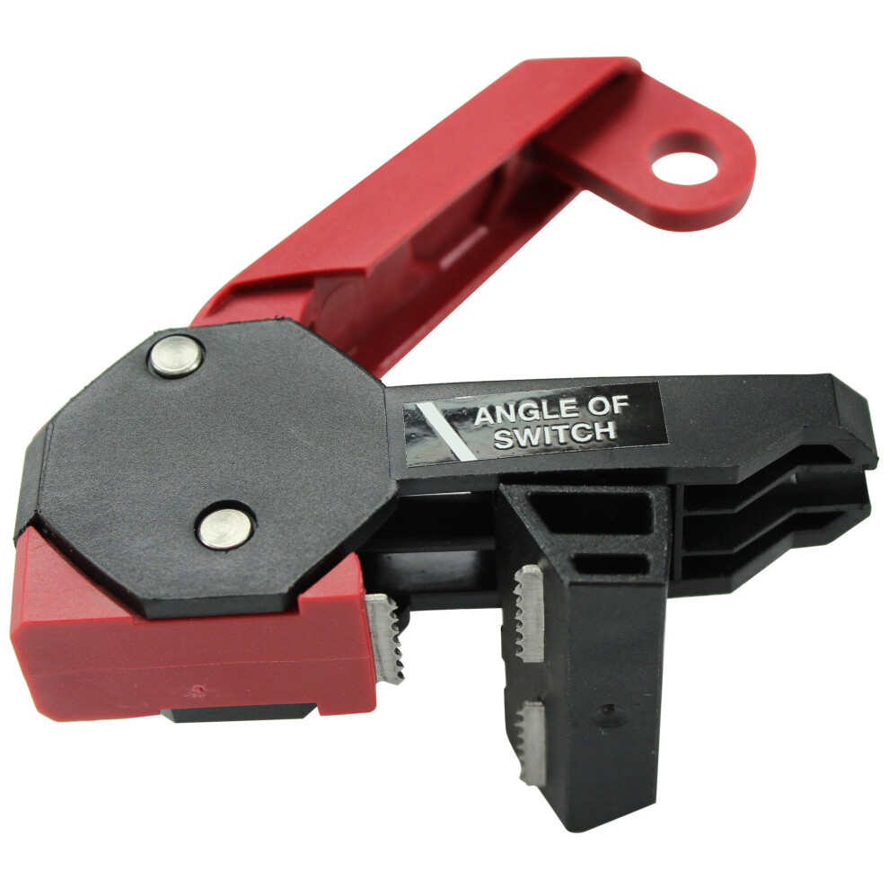 Accuform Signs KDD161 Stopout 120/240 Circuit Breaker Lockout (Doppia) Con Morsetto E Changeable Lockout Tag, Rosso, 3,8 Cm H X 8,5 Cm L X 4,4 Cm W-image