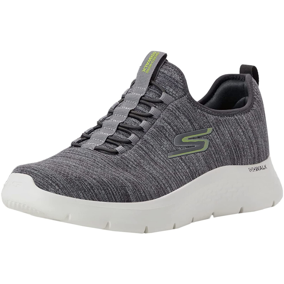 Skechers Mens gowalk Flex-Athletic Slip-On casual Walking Shoes with Air cooled Foam Sneakers  greyLime 2  115