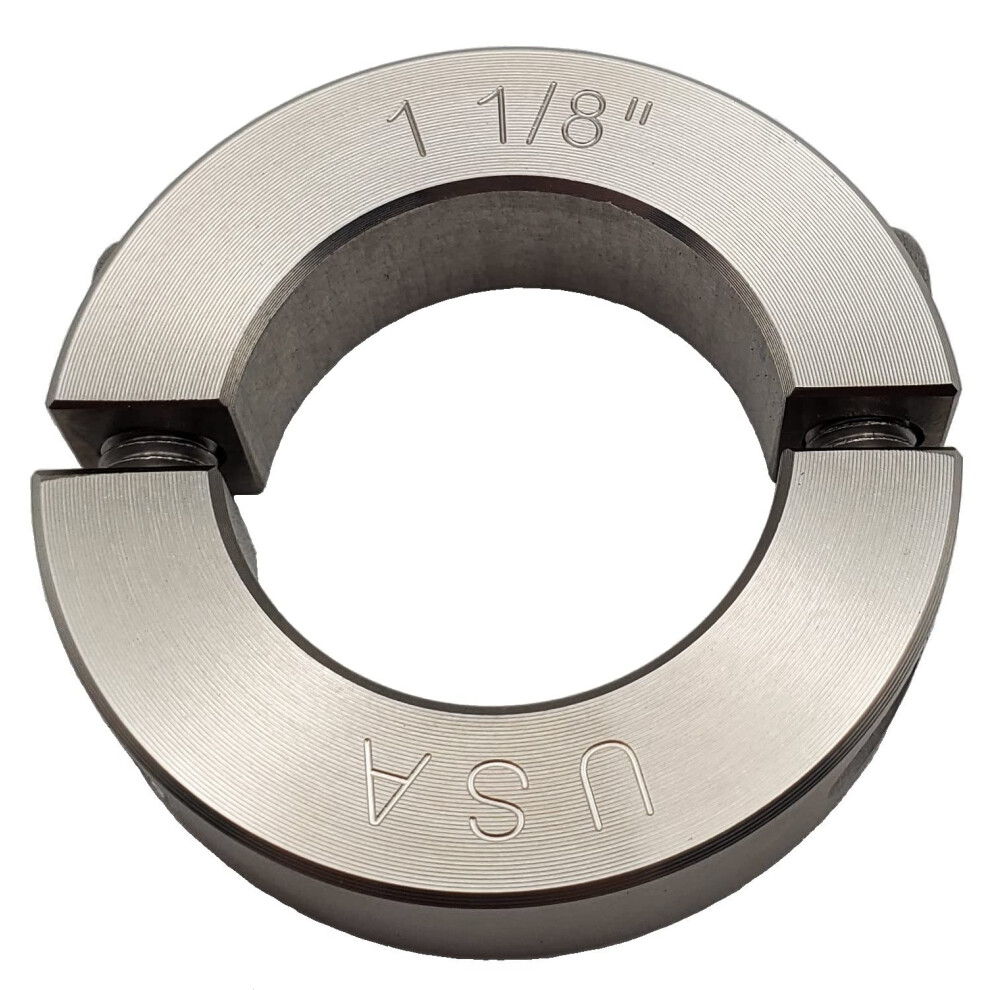 Coastal-Asringen - Boringdiameter 1,125"""""" - Klemring Met Twee Delen - Roestvrij Staal 303 (1 Verpakking)-image