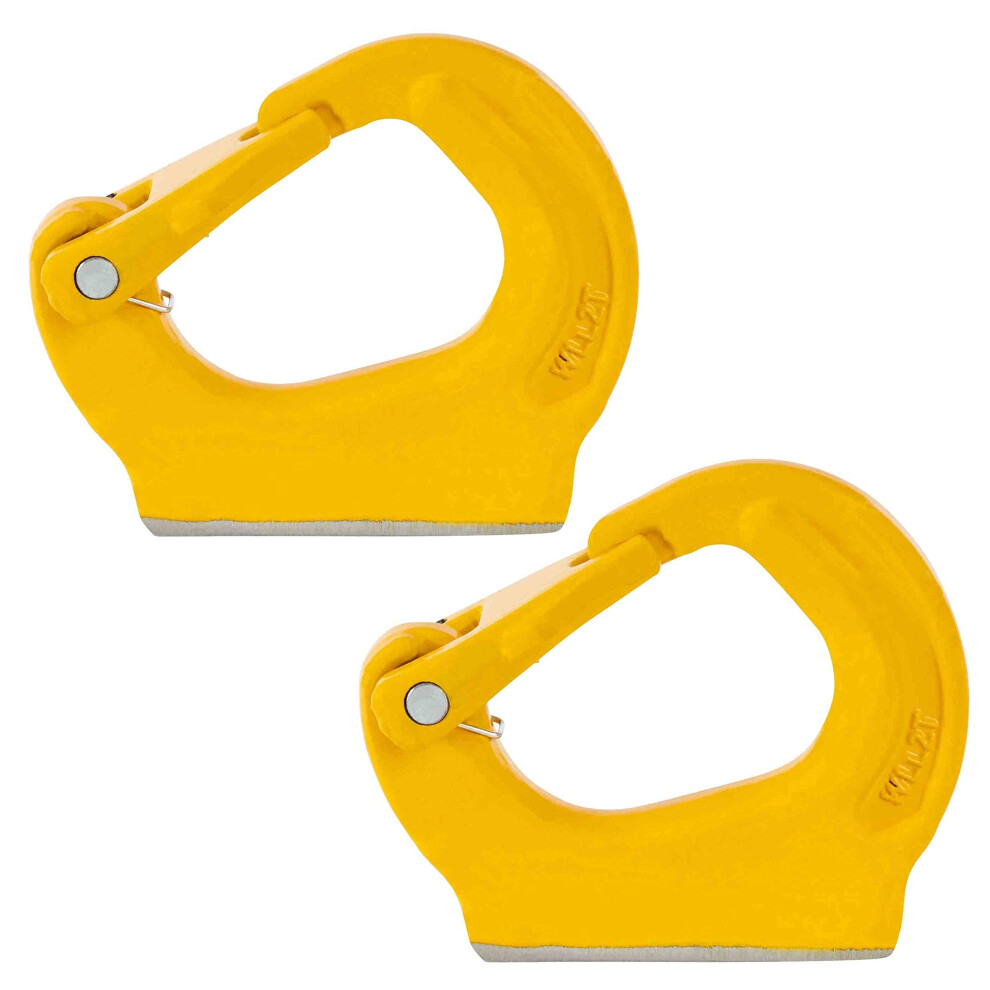 Mytee Products 2 Ton Weld On Anchor Hook G80 Wrecker Crane Tractor Rigging Lifting 4400 Lbs Load Limit (2 Pack) 880295404475