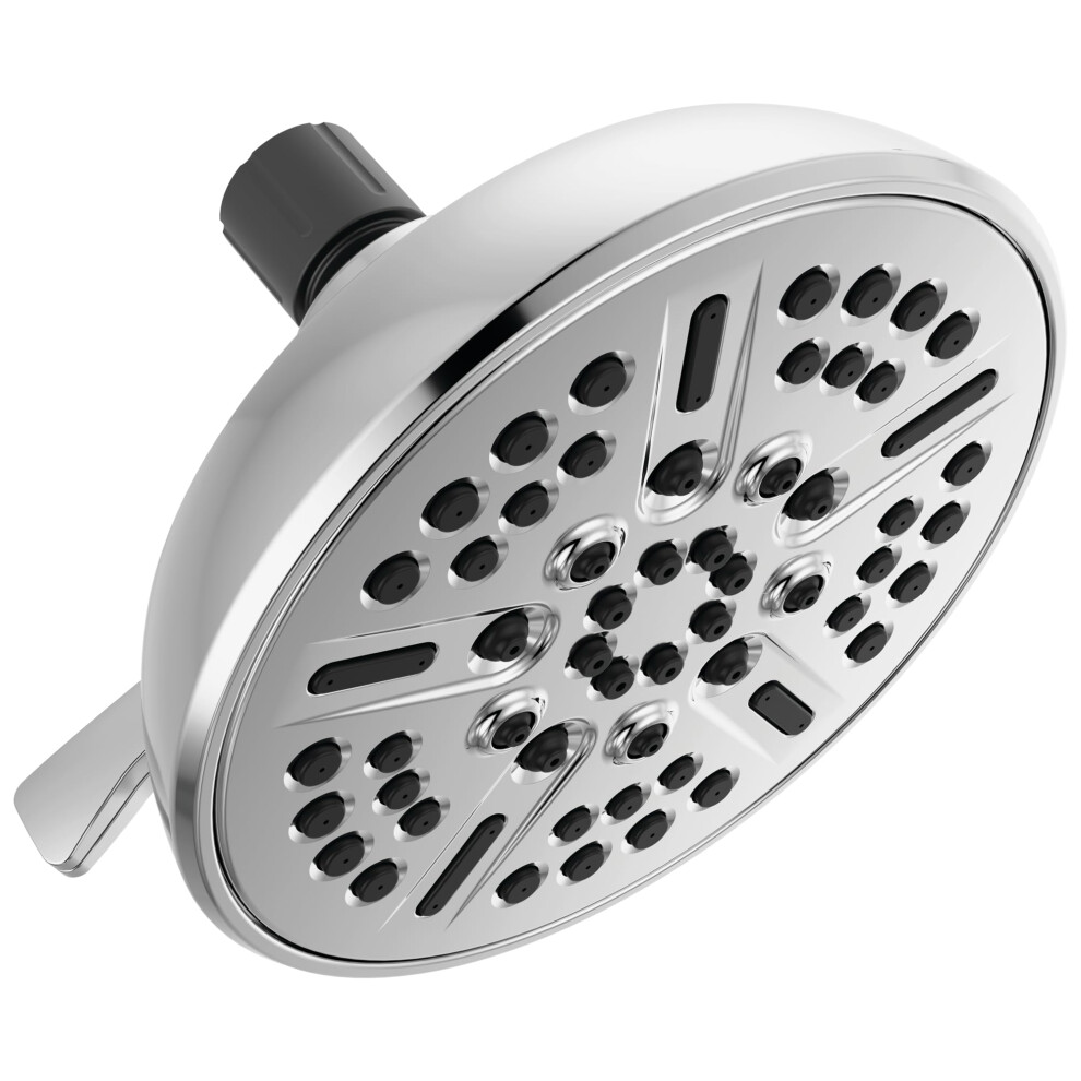 Delta Faucet 8-Spray Chrome Shower Head  Delta Shower Head Chrome  Showerheads  2.5 GPM Flow Rate  Chrome 75898-image-OPC-PGG8B2P-NEW