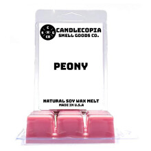Candlecopia Pfingstrose, stark duftende, handgegossene vegane Wachsschmelzen, 12 Duftwachsw  rfel, 6,4 Unzen, in 2 x 6er-Packungen