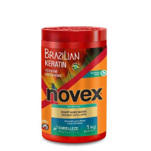 Novex Brazilian Keratin Deep Conditioning Mask 35.3 oz - Reconstructive Keratin Frizz-kontroll och skadereparation