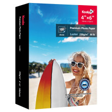 Koala Premium Foto Papier 4x6 Inch Luster Afwerking, Soft Gloss 66lb Waterdicht, voor Inkjet Printer 100 Vellen