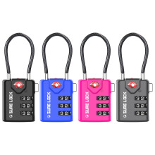Sure Lock TSA -kompatible rejsebagage l?se inspektionsindikator Easy Read Dials TSA godkendt med zinklegering