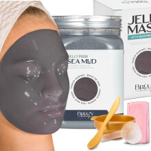 BRUN Jelly Mask Jar Sea Mud Peel-Off Face Care Gumimaszk | 23 fl oz Skin Care hidratl gl maszk Jar Spa kszlet