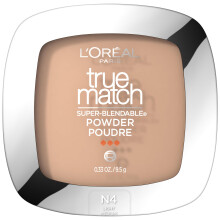 L'Oreal Paris True Match Super Blendable Oil Free Foundation Powder N4 Light Medium 0,33 oz Emballage kan variere