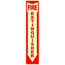 5028142 FIRE EXTNGSHR SIGN 4X18"""""" Hillman angol fehr tuzolt matrica 18 hvelyk H X 4 hvelyk Sz (10 darabos csomag)