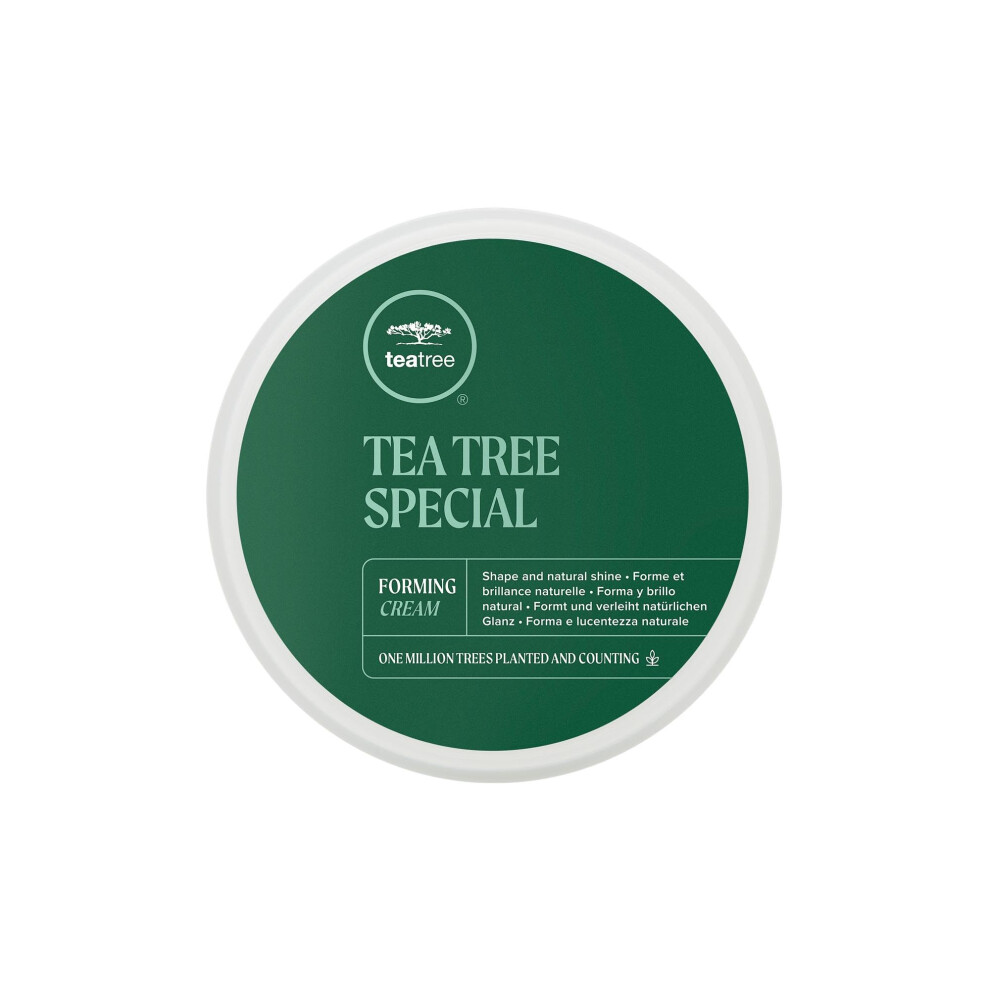 Tea Tree Cream Forming Flexible Hold Natural Shine Finish For All Hair Types Especially Medium To Coarse 3 Oz