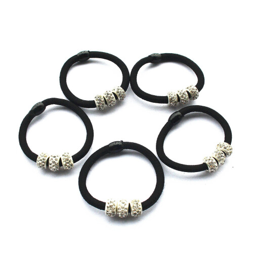 Ruihfas 10Pz Elastici per Capelli con Strass, Accessori Capelli Coreani 2