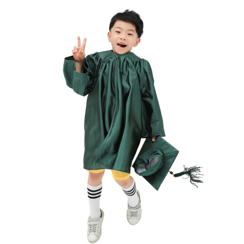 GraduationMall Shiny Kindergarten & Preschool Graduation Gown Cap Set ...