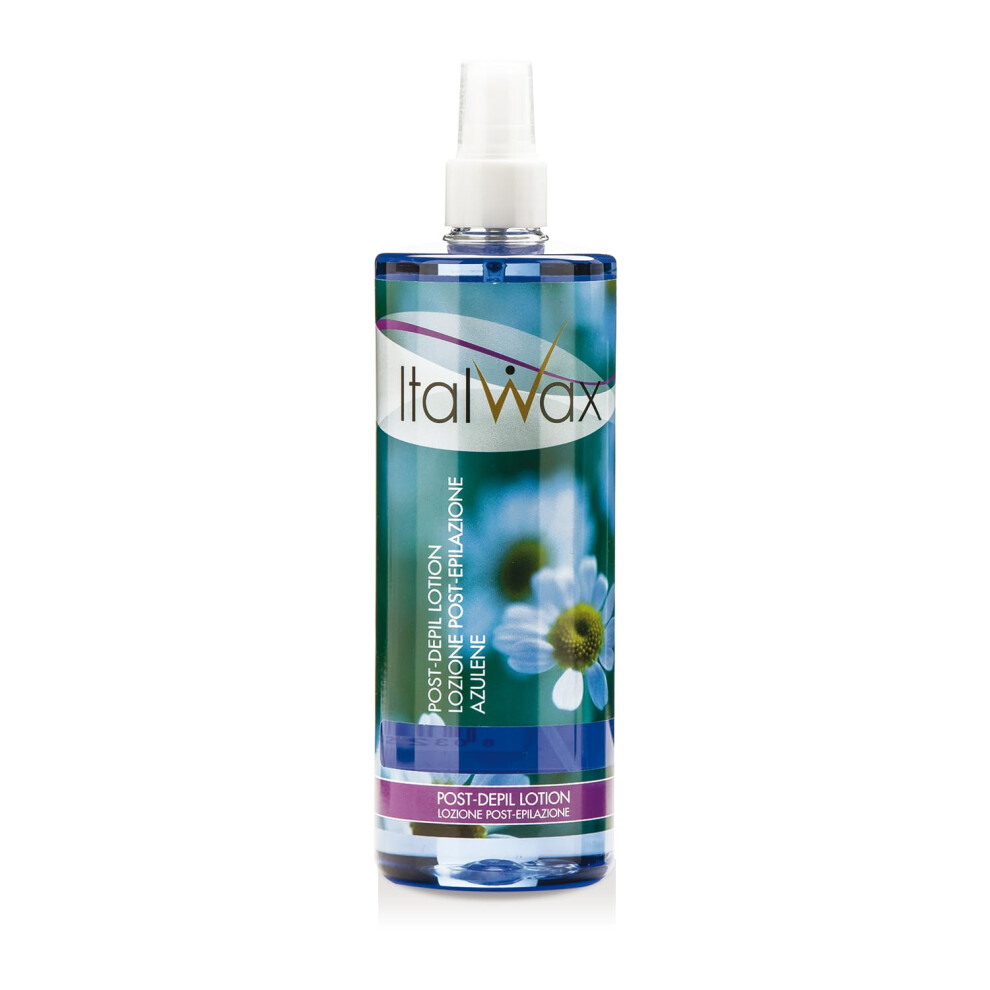 Italwax After Wax Care Lotion - 500Ml / 16.95Fl.oz - Oil Free - Azulene - Moisturizing And Removing Waxing Residues