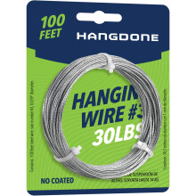 HANGDONE Drut do wieszania zdjec #3 30 funtw 100 stp Elastyczny drut stalowy 18 mm do wieszania ramki/malowania i lustra