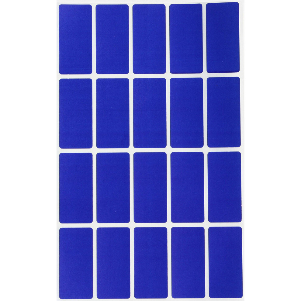 Tiquettes Autocollantes Rectangulaires De Couleur Bleu Royal (40 Mm X 19 Mm), 1,57 Po X 0,75 Po, Paquet De 300-image