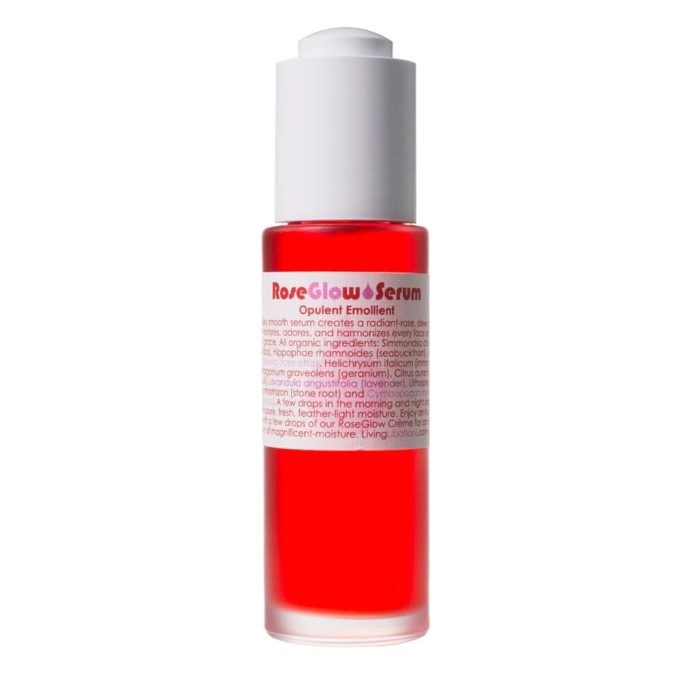 Living Libations - Siero Viso Biologico Ringiovanente Alla Rosa | Bellezza Naturale E Pulita A Base Vegetale (30 Ml)-image