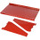 Wall Control Pegboard Shelf 9in Deep Pegboard Shelf Assembly for Wall Control Pegboard and Slotted Tool Board - Red 1