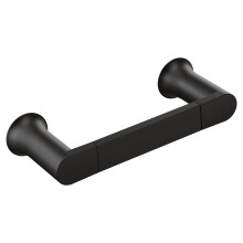 Moen Genta Matte Black Modern 6.8-Inch Length Hand-Towel Bar for Bathroom or Kitchen BH3886BL 1 Count (Pack of 1)