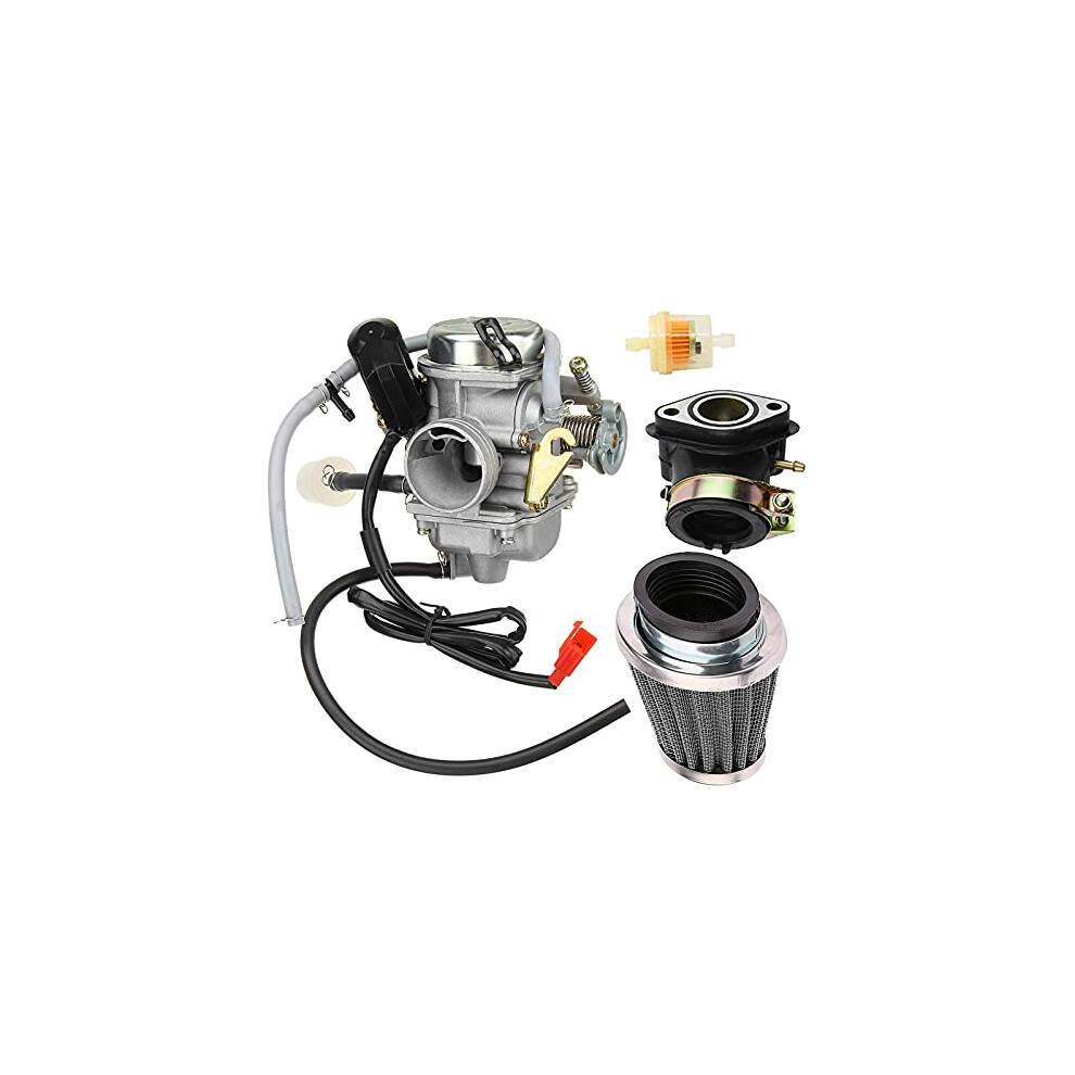 New 150Cc Carburetor + Intake Manifold/Air Filter For Gy6 125Cc 150Cc 152Qmi 157Qmj Engine Based Atv Scooter Go Kart 791261166160